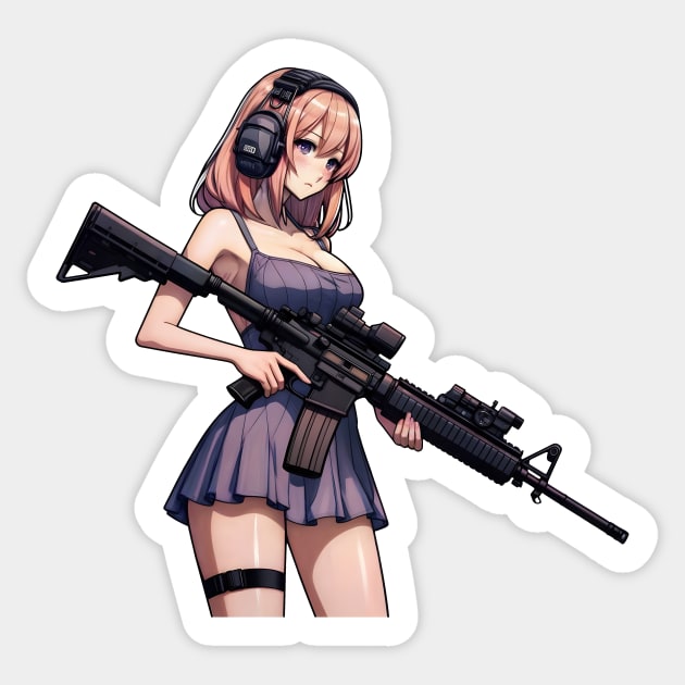 Tactical Girl Sticker by Rawlifegraphic